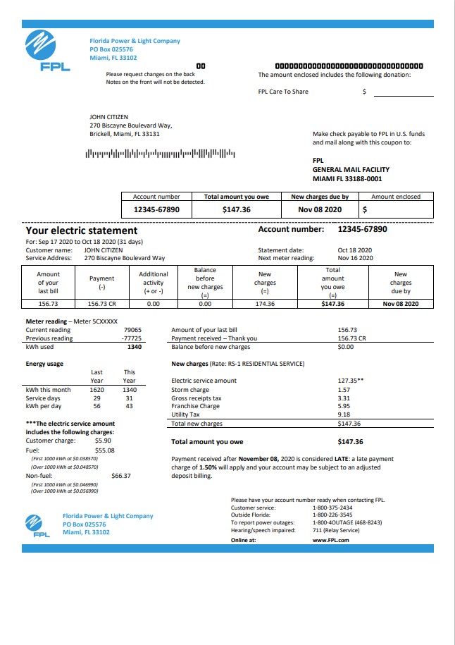  Minol USA business utility bill 